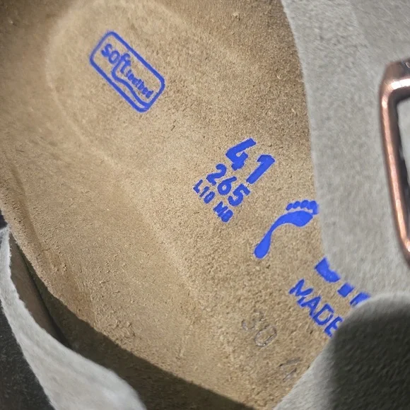 Birkenstock Women's Boston Soft Footbed Suede Clog, Taupe, Retail $169.95 USD - Picture 8 of 14